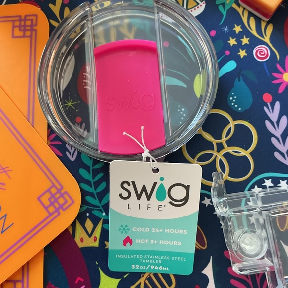 NWT SWIG LIFE Mahjong 32-ounce INSULATED STAINLESS STEEL TUMBLER - Picture 3 of 5